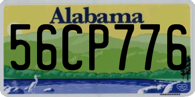 AL license plate 56CP776