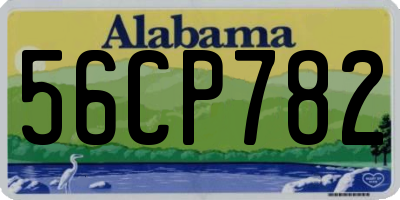 AL license plate 56CP782
