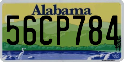 AL license plate 56CP784