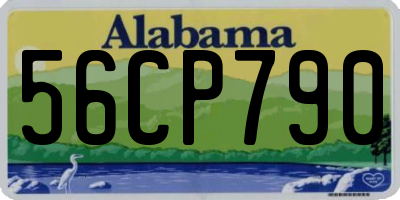 AL license plate 56CP790