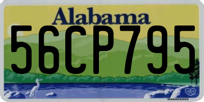 AL license plate 56CP795
