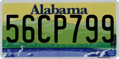 AL license plate 56CP799