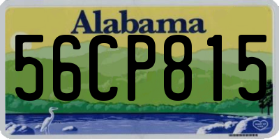 AL license plate 56CP815