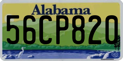 AL license plate 56CP820