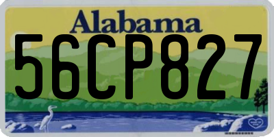 AL license plate 56CP827