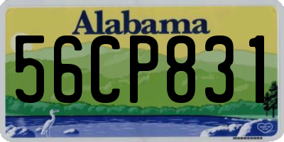 AL license plate 56CP831