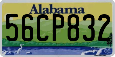 AL license plate 56CP832