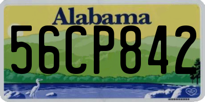 AL license plate 56CP842