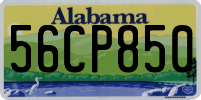 AL license plate 56CP850