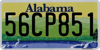 AL license plate 56CP851
