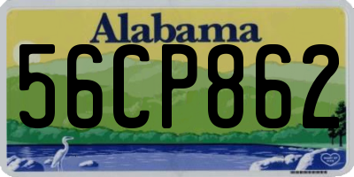 AL license plate 56CP862