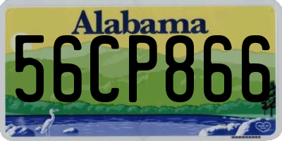 AL license plate 56CP866