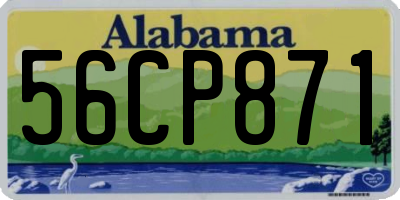 AL license plate 56CP871