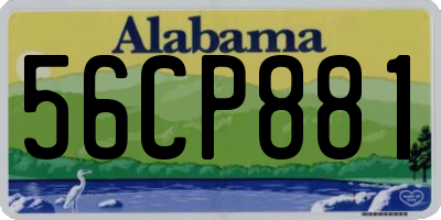AL license plate 56CP881