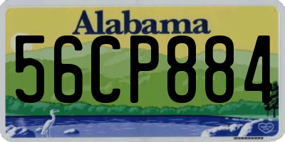 AL license plate 56CP884
