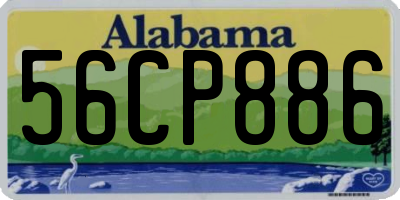 AL license plate 56CP886