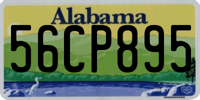 AL license plate 56CP895