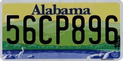 AL license plate 56CP896