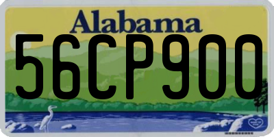 AL license plate 56CP900