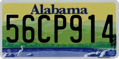 AL license plate 56CP914