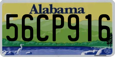 AL license plate 56CP916