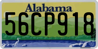AL license plate 56CP918