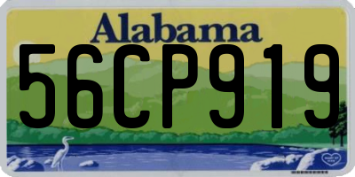 AL license plate 56CP919
