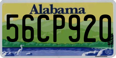 AL license plate 56CP920