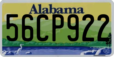 AL license plate 56CP922