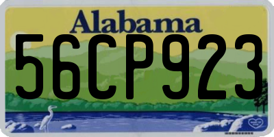 AL license plate 56CP923