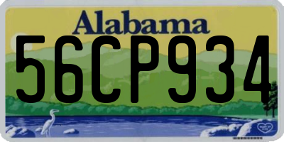 AL license plate 56CP934