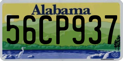 AL license plate 56CP937