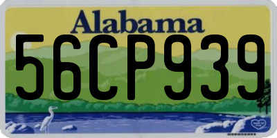 AL license plate 56CP939