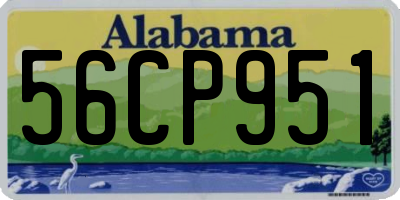 AL license plate 56CP951