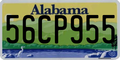 AL license plate 56CP955