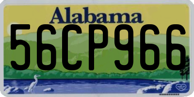 AL license plate 56CP966
