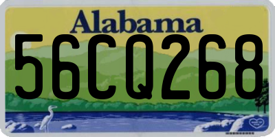 AL license plate 56CQ268