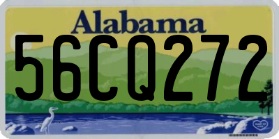AL license plate 56CQ272