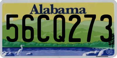AL license plate 56CQ273