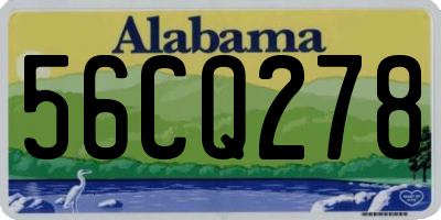 AL license plate 56CQ278