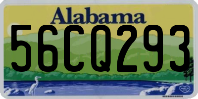 AL license plate 56CQ293