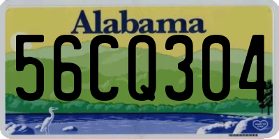 AL license plate 56CQ304