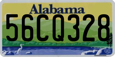 AL license plate 56CQ328