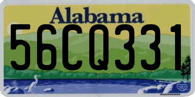 AL license plate 56CQ331