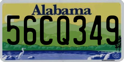 AL license plate 56CQ349