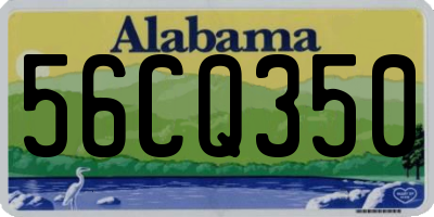 AL license plate 56CQ350