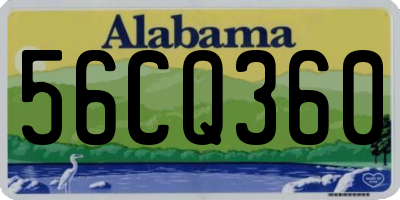 AL license plate 56CQ360