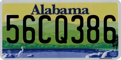 AL license plate 56CQ386