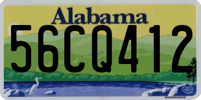 AL license plate 56CQ412