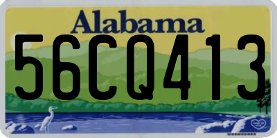 AL license plate 56CQ413